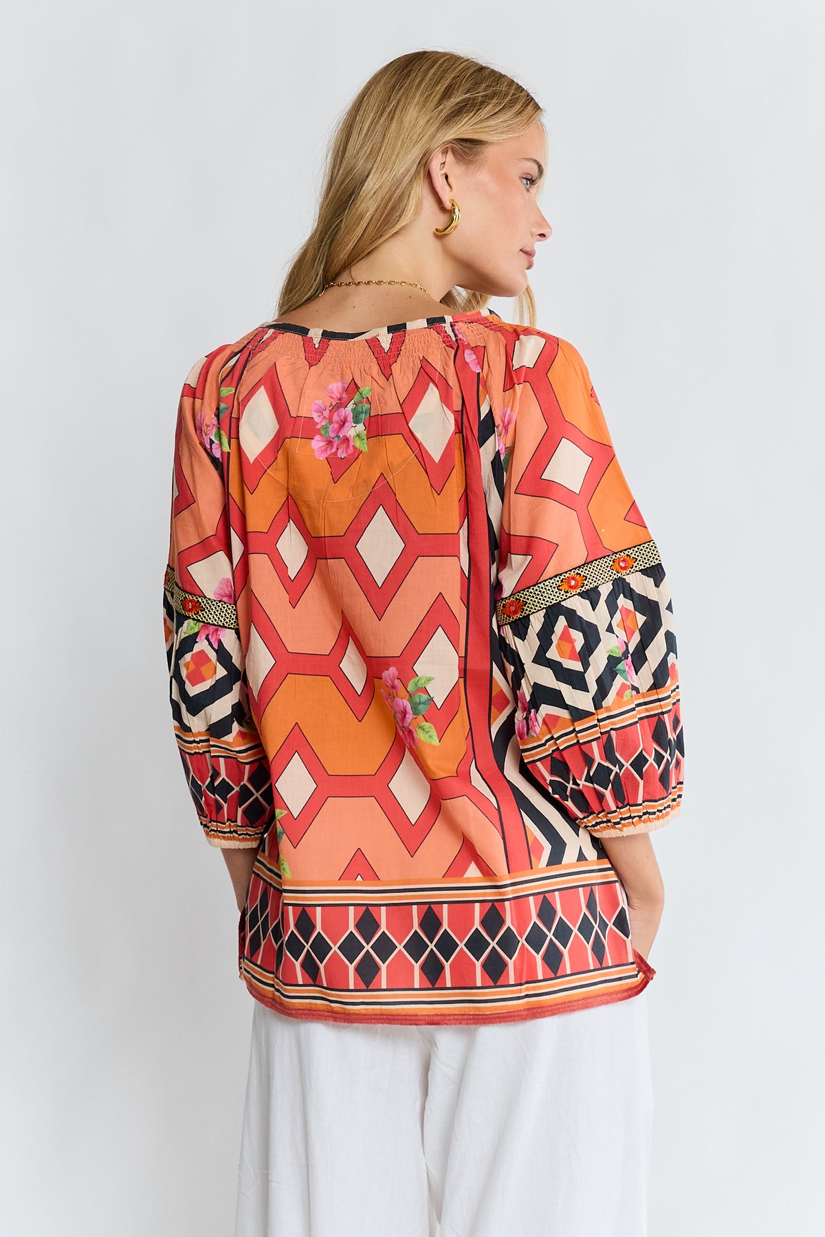 LulaLife Bella Vista Top Tangerine