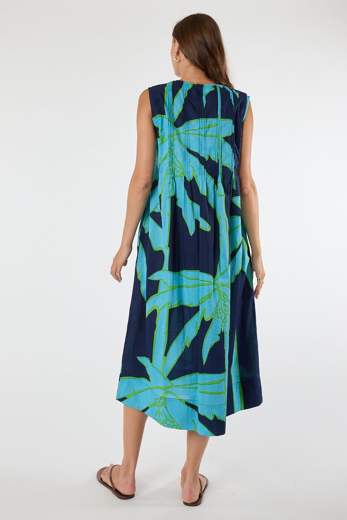 LulaLife Colette S/L Midi Navy