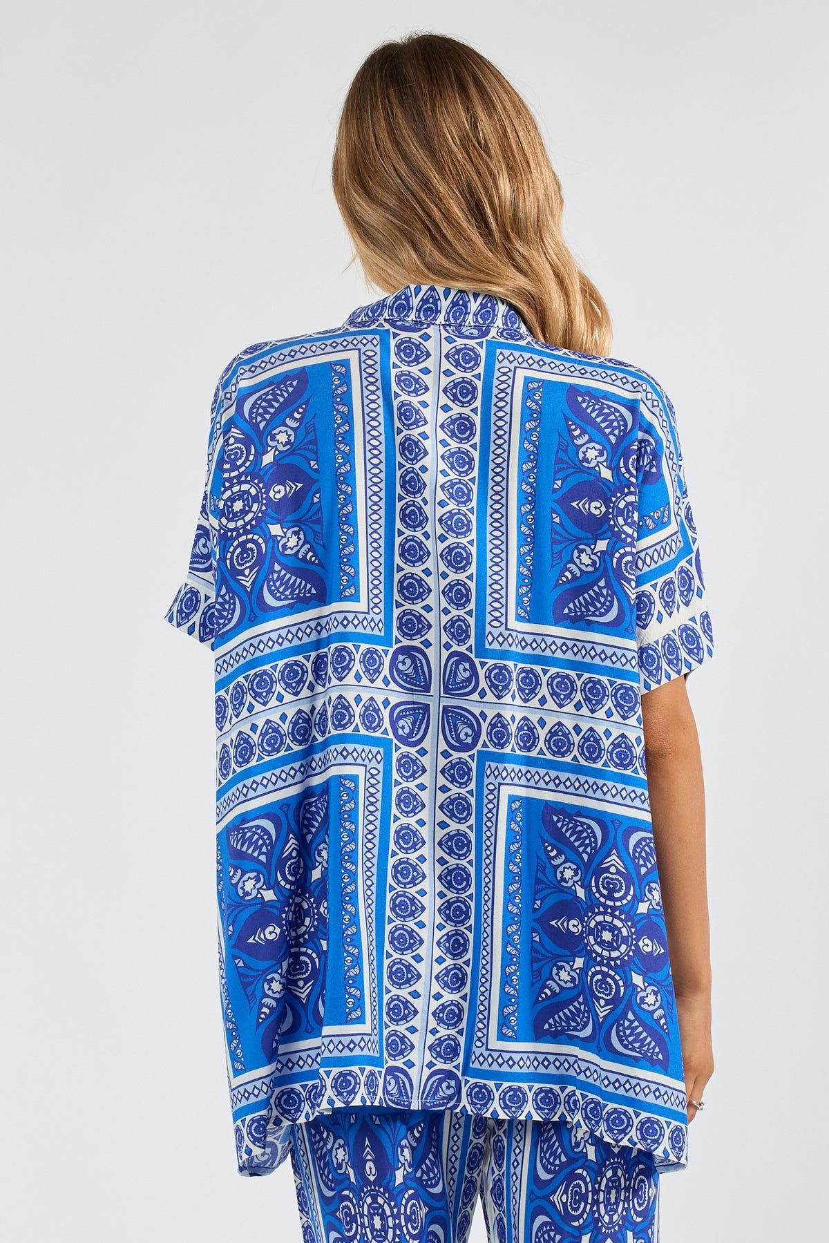 LulaSoul Samora Kaftan Shirt Ocean