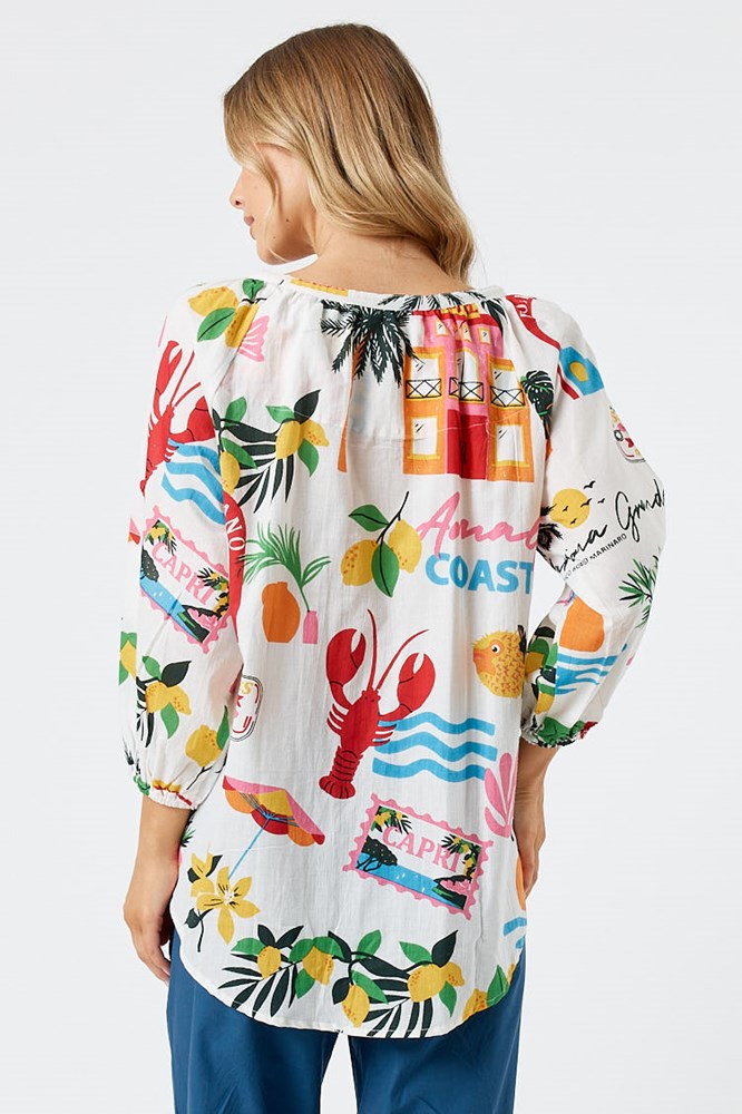 Kabana Ella Buttoned Top
