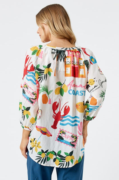 Kabana Ella Buttoned Top