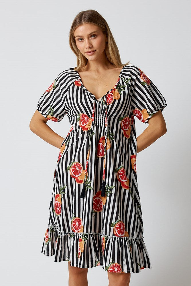 Kabana Inis Shirred Dress Black