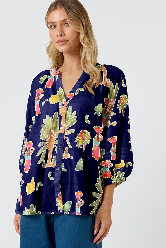 Kabana Sabrina Shirt Navy