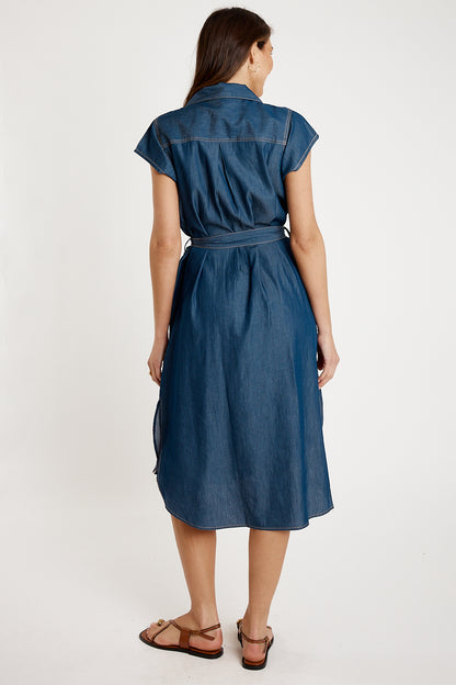 IBSA Arizona Button Dress Dark
