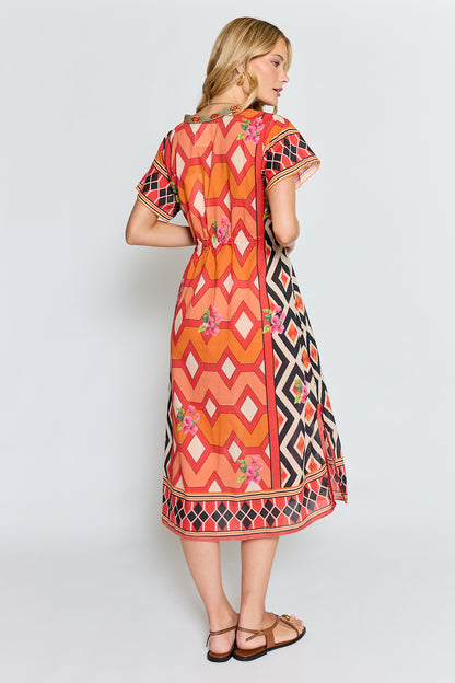 LulaLife Bella Vista Midi Tangerine