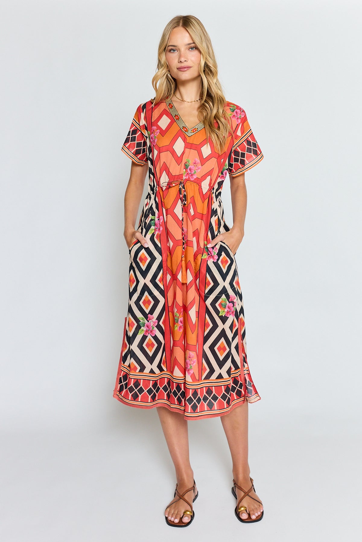 LulaLife Bella Vista Midi Tangerine