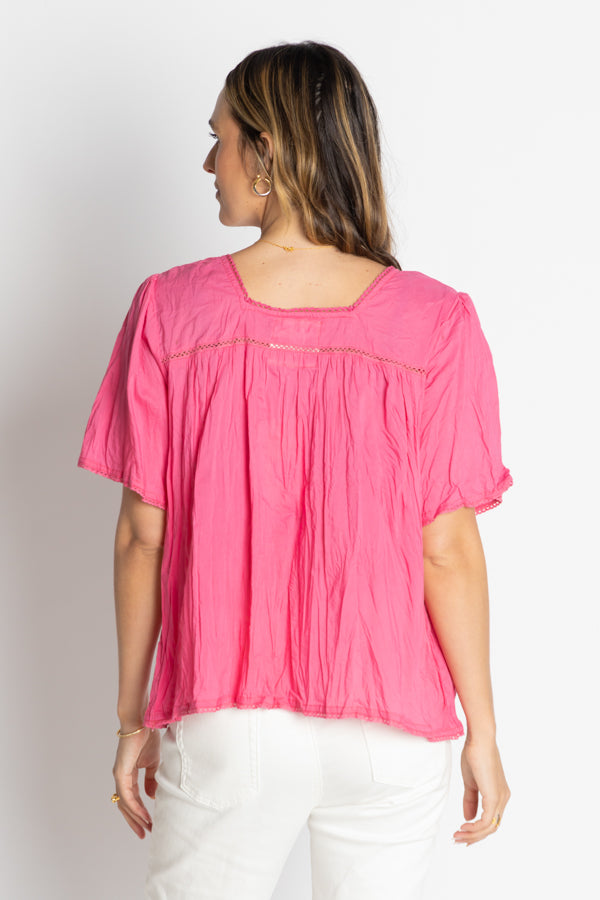 LulaLife Celeste Cropped Top Pink