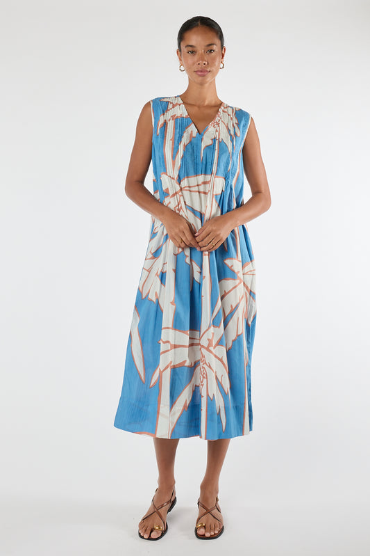 LulaLife Colette S/L Midi Sky