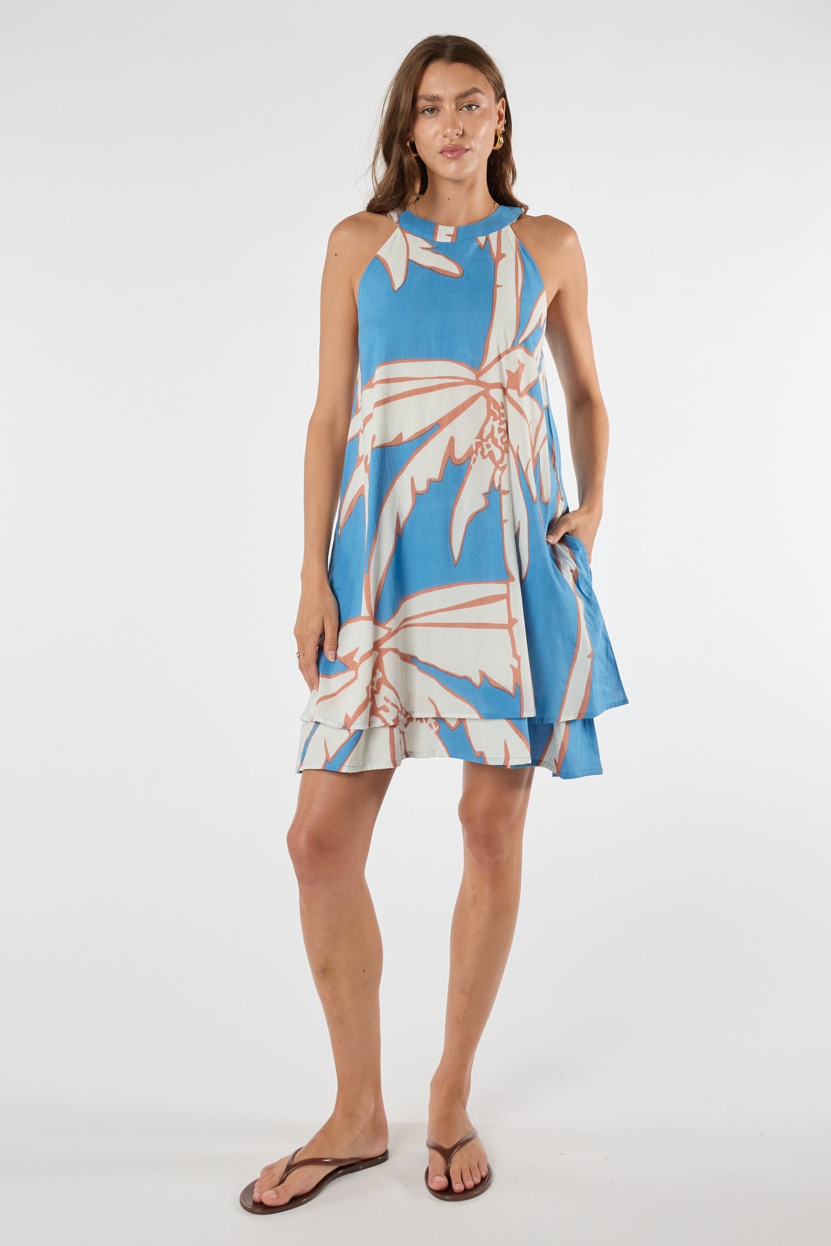 LulaLife Colette Swing Dress Sky