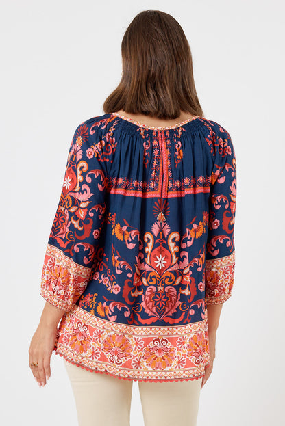LulaLife Enid Top Navy