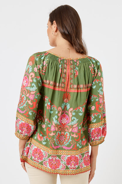 LulaLife Enid Top Olive