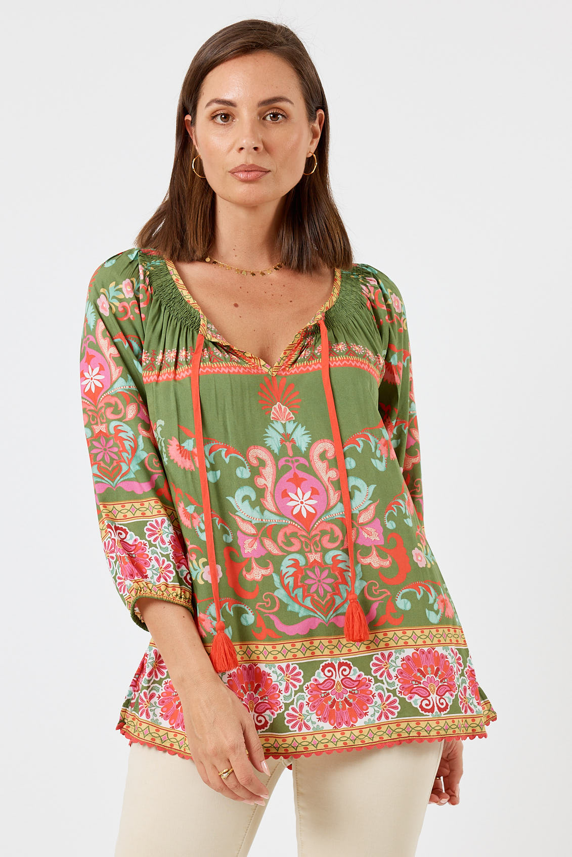 LulaLife Enid Top Olive