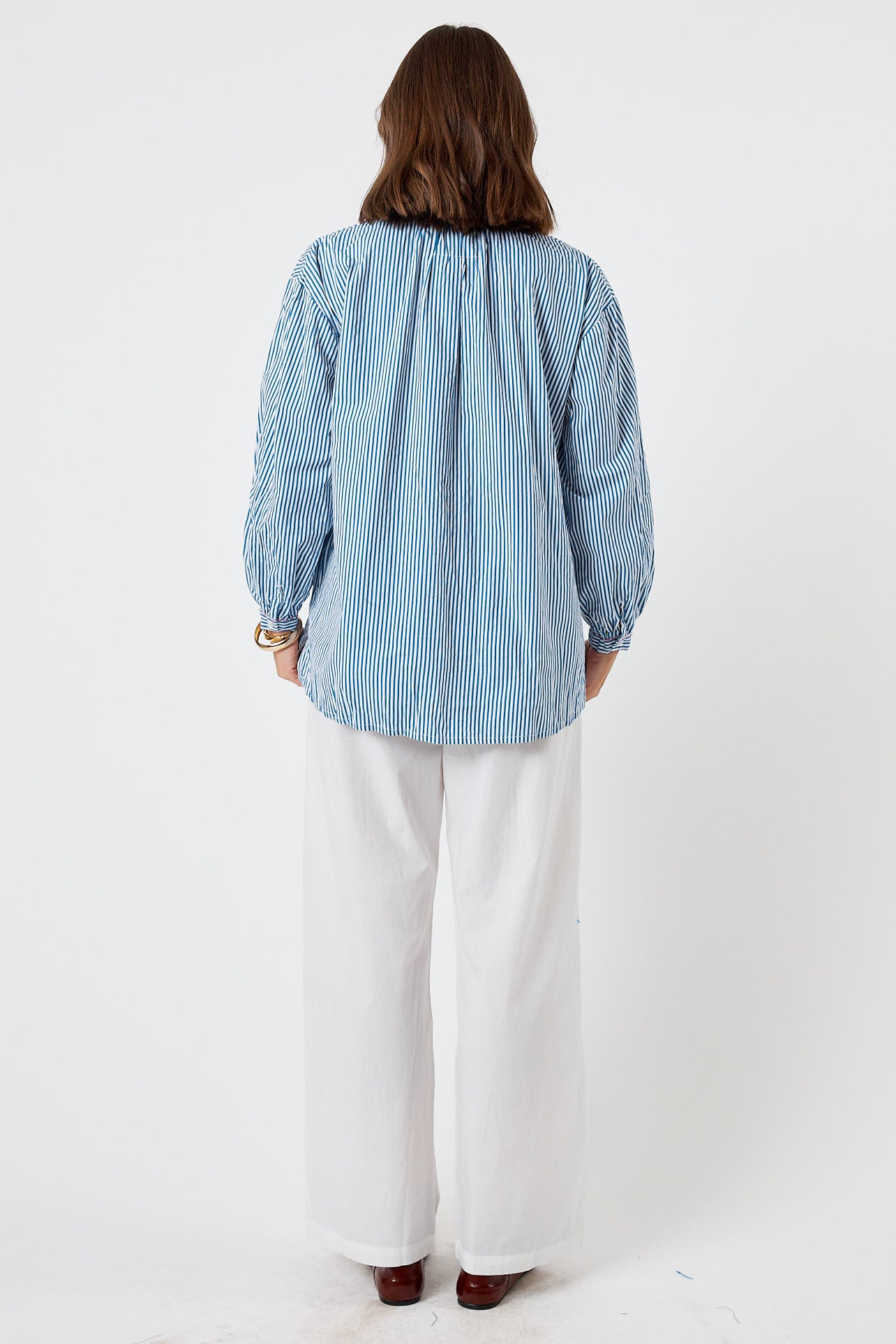 LulaLife Howdy Shirt Navy Stripe