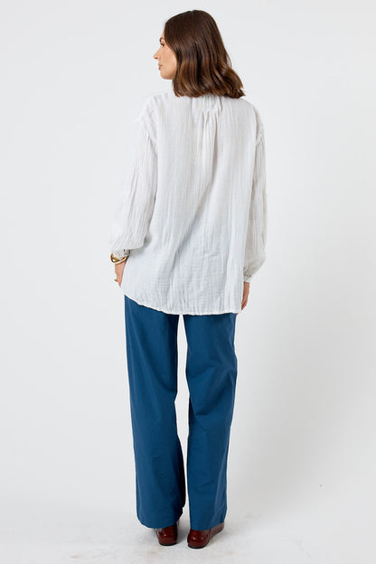 LulaLife Howdy Shirt White