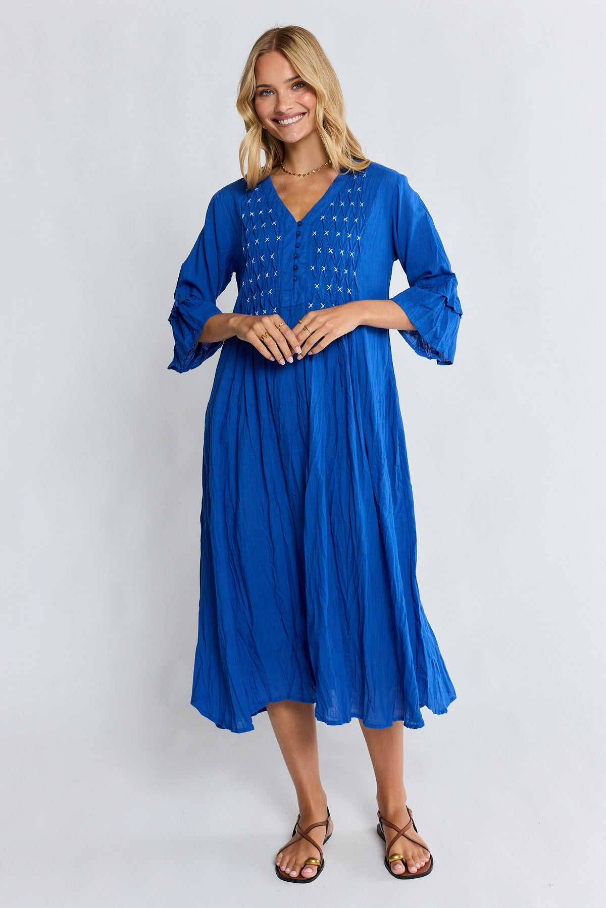 LulaLife Marilyn Midi Azure