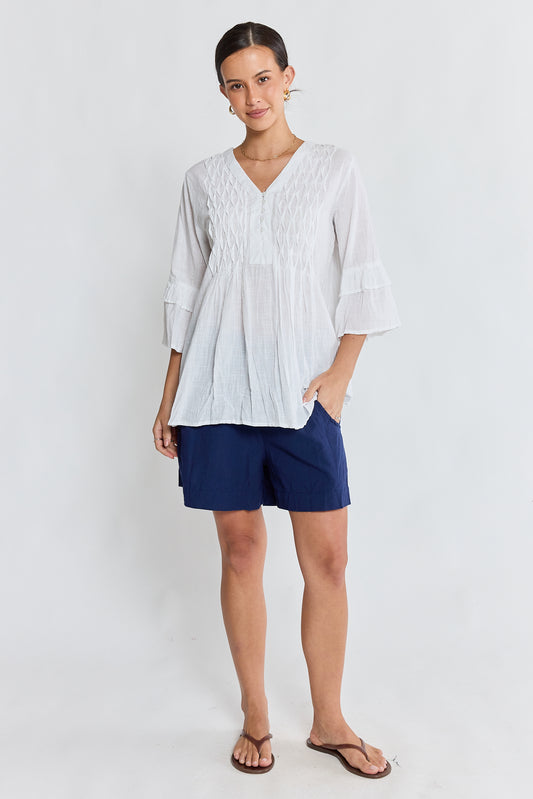 LulaLife Marilyn Shirt White