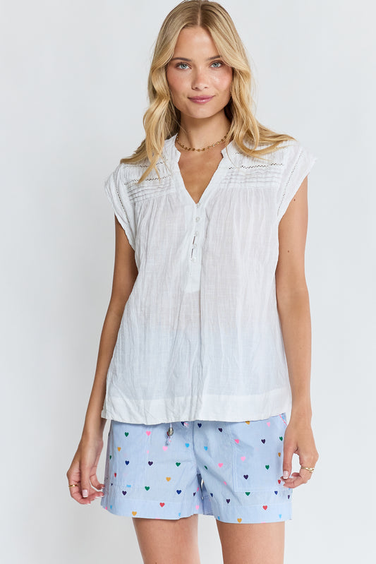 LulaLife Marilyn Top White