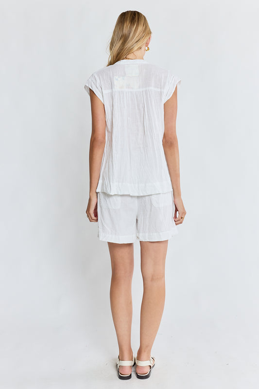 LulaLife Marilyn Top White