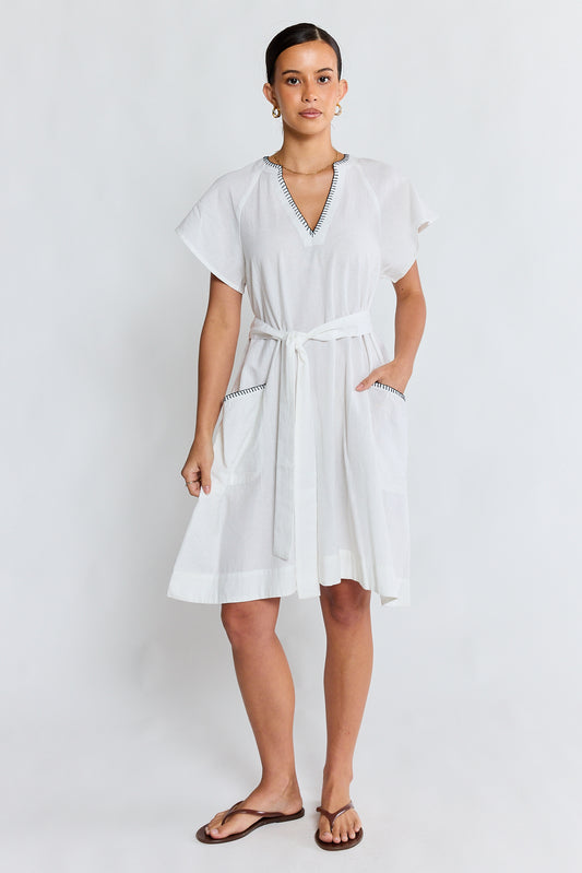 LulaLife Remi Dress White