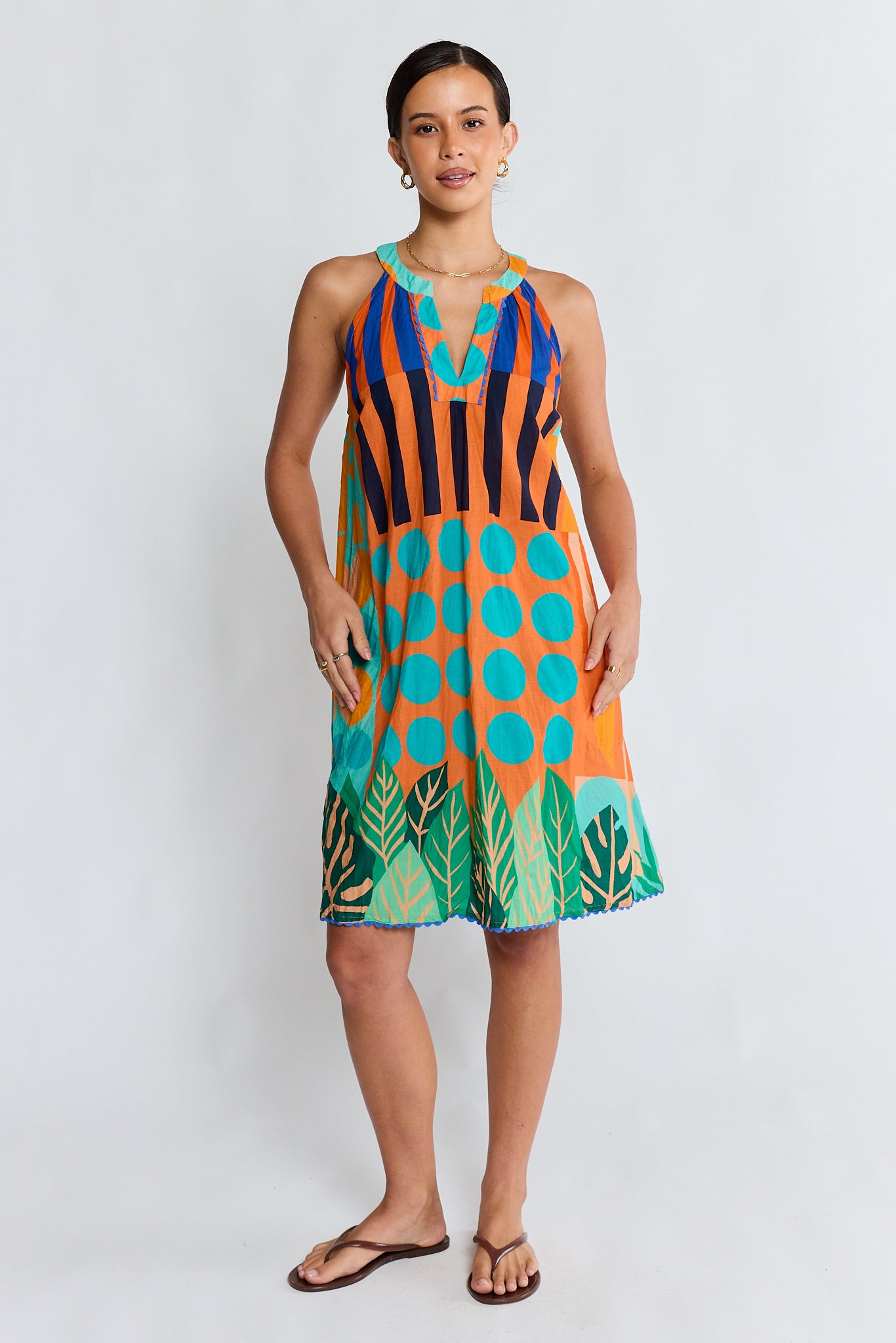 LulaLife Rhea Sundress Flame