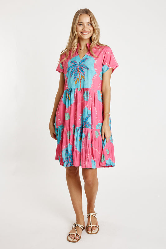 LulaLife Anaya Dress Pink