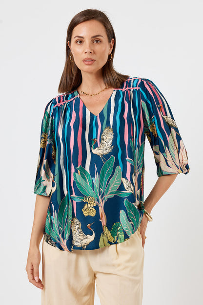 LulaSoul Cambridge Top Berry