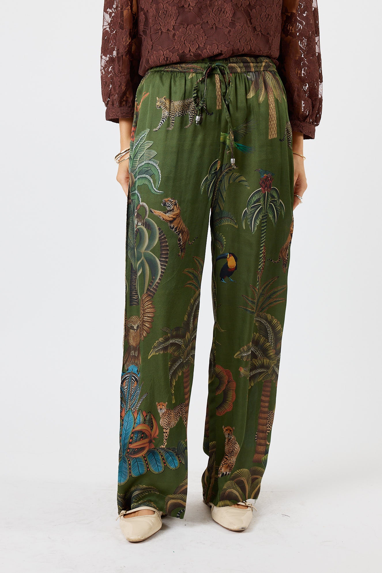 LulaSoul Cheetah Pant Olive
