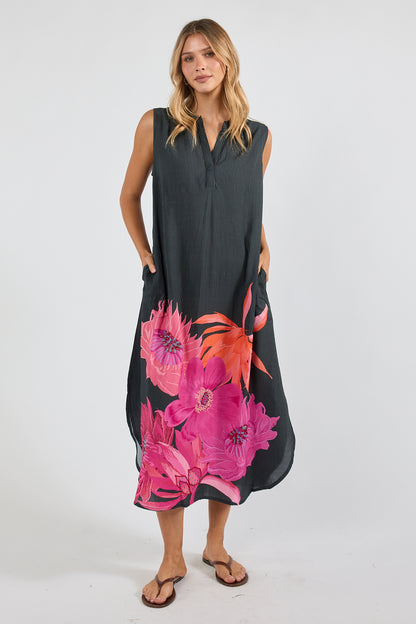 LulaSoul Hana S/Less Maxi Black
