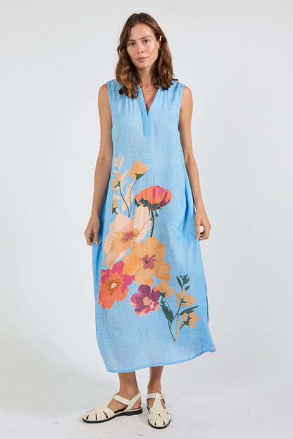 LulaSoul Hana S/Less Maxi Indigo