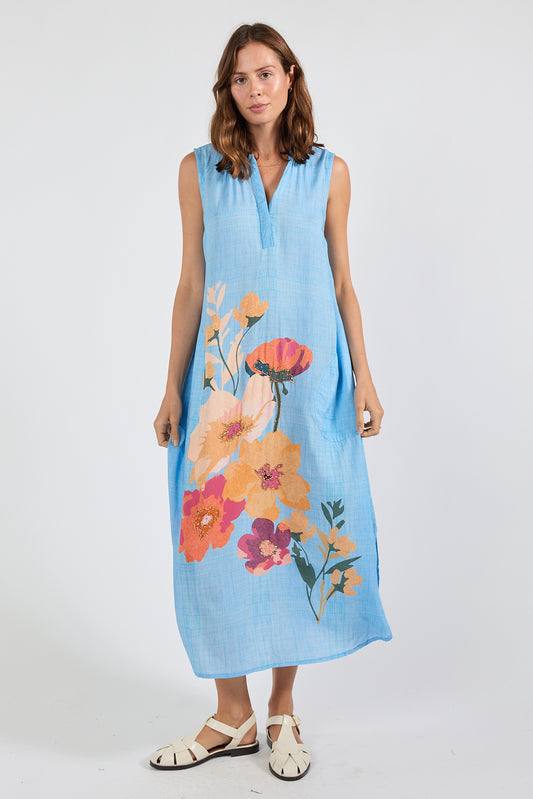 LulaSoul Hana S/Less Maxi Indigo