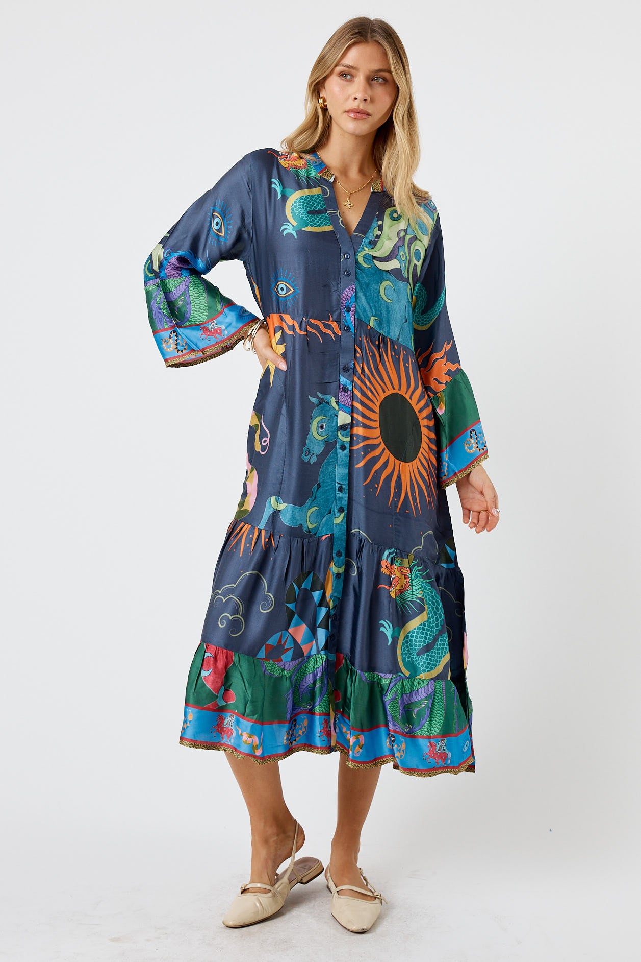 LulaSoul Kamloops Midi Navy