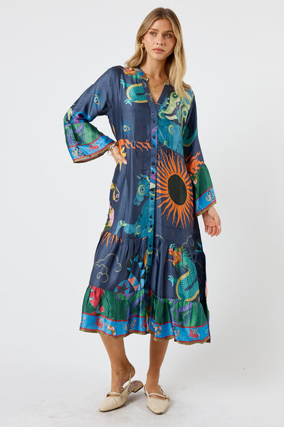 LulaSoul Kamloops Midi Navy