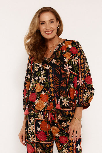 Lulasoul Mirabella Cropped Top Black