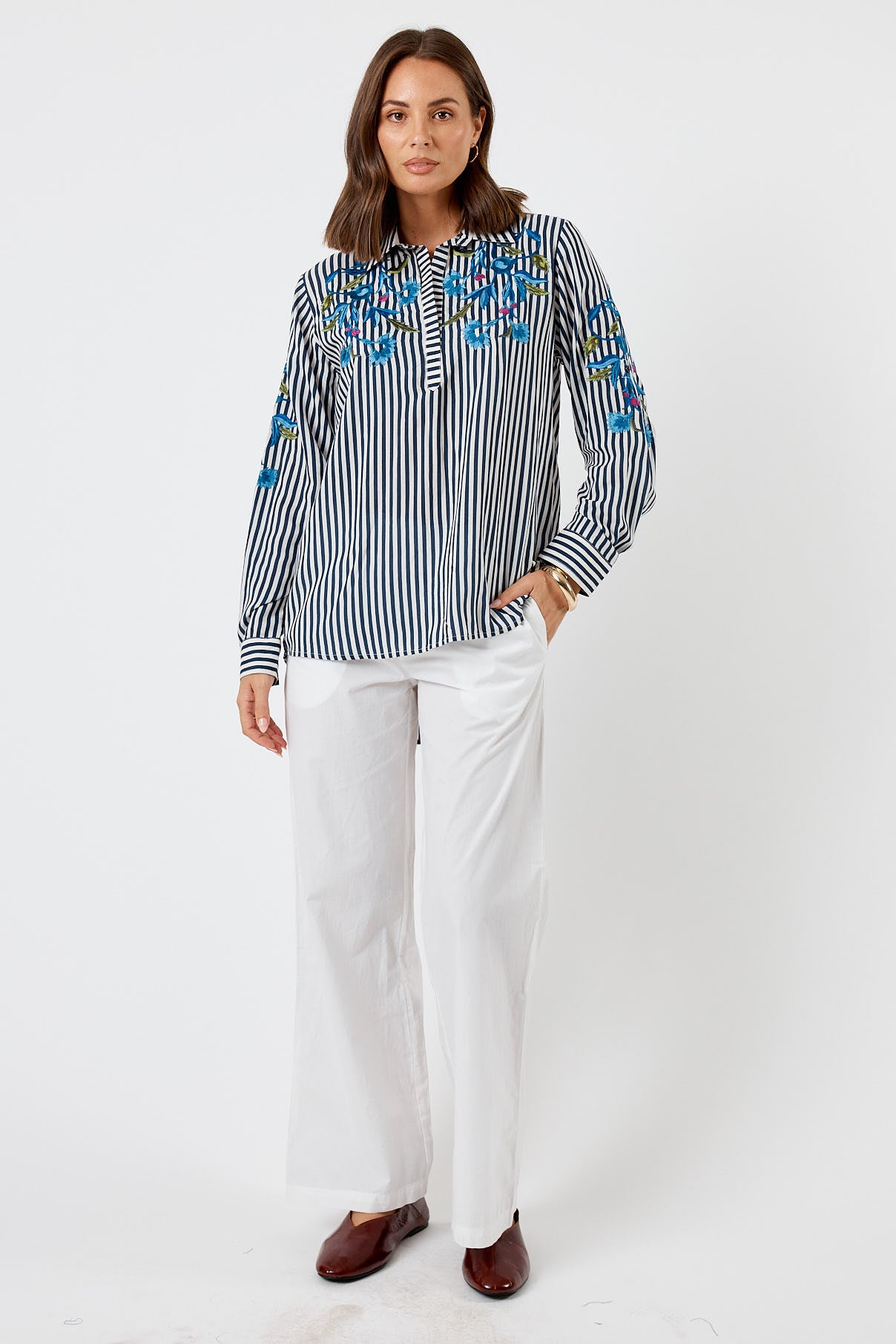 LulaSoul Ontario Shirt Navy Stripe