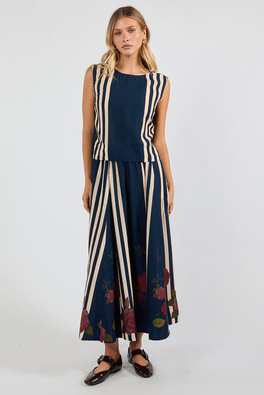 LulaSoul Sandos Shell Top Navy