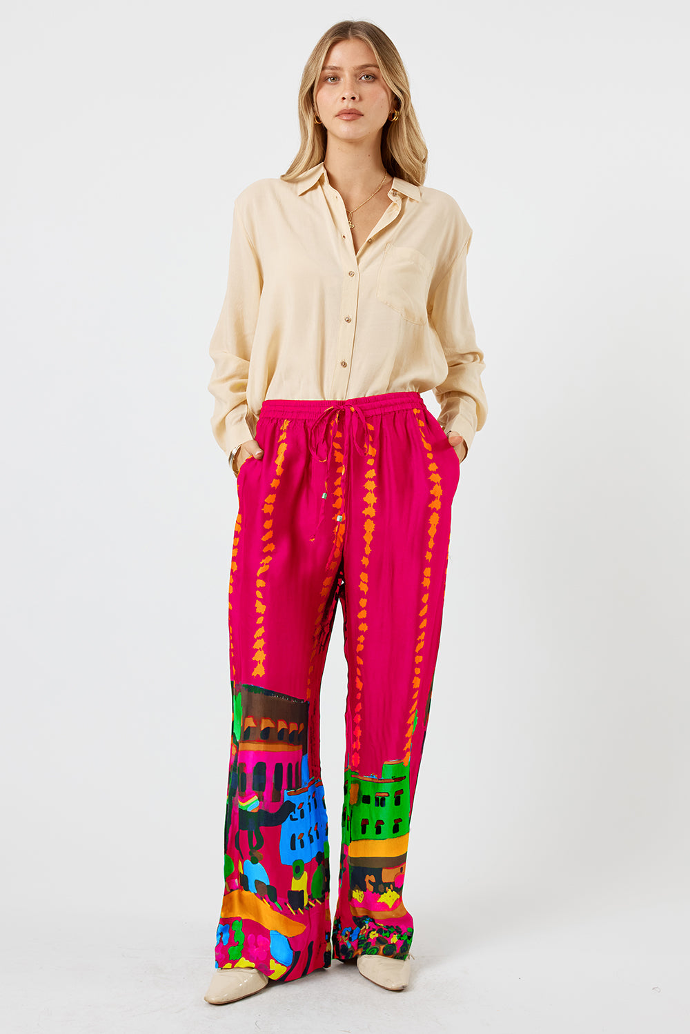 LulaSoul Surrey Pant Raspberry
