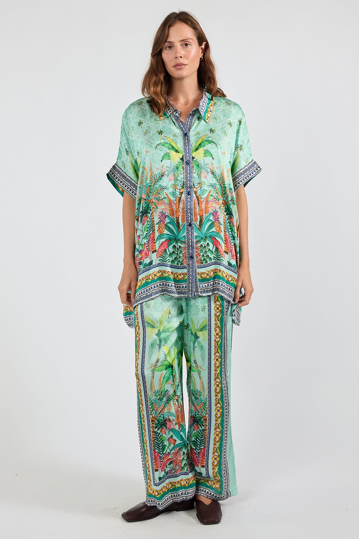LulaSoul Zilara Kaftan Top Mist