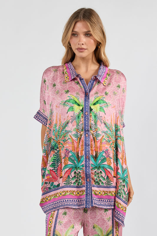 LulaSoul Zilara Kaftan Top Orchid