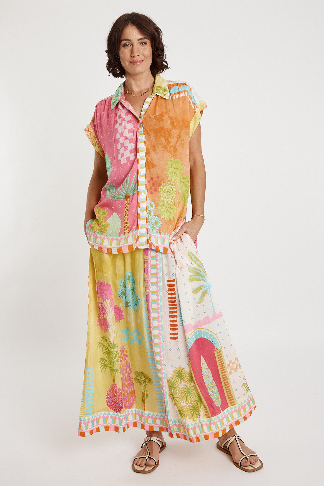 Lulasoul Etereo Skirt Melon