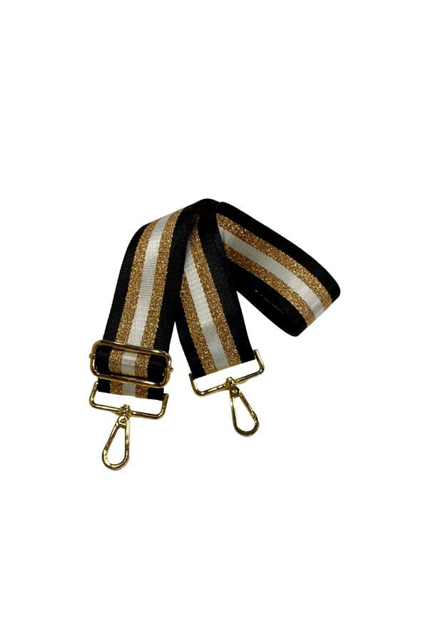Stripe Black Bag Strap