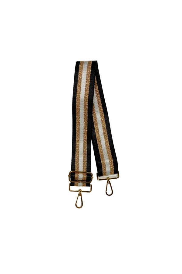Stripe Black Bag Strap