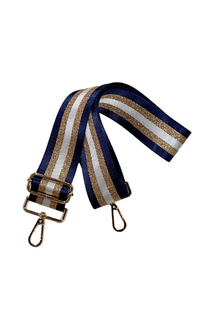 Stripe Navy Bag Strap